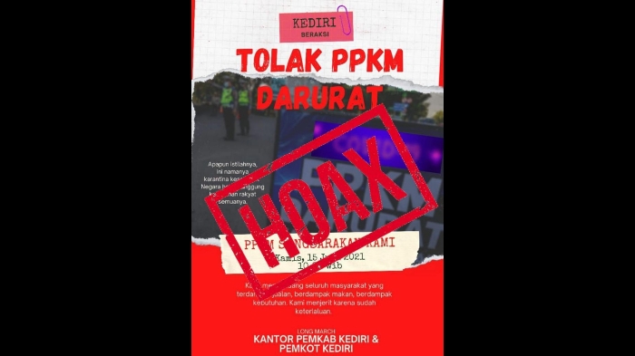 Photo of Viral Demo Tolak PPKM Darurat,Ketua DPRD Kab Kediri : Hoax, Jangan Terprovokasi!