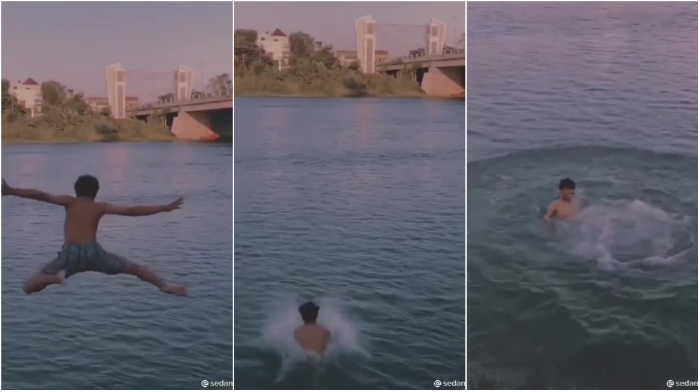 Photo of Remaja Ceburkan Diri Demi Konten, BPBD Ingatkan Bahaya Bermain di Sungai Brantas