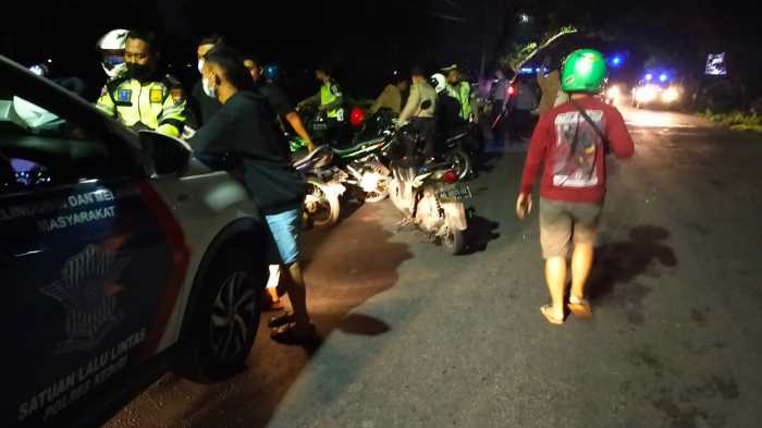 Photo of Balap Liar Dibubarkan, Puluhan Motor Diamankan