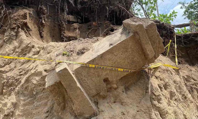 Photo of Rawan Jatuh, Temuan Tugu Tapal Batas Bakal Dipindahkan Sementara