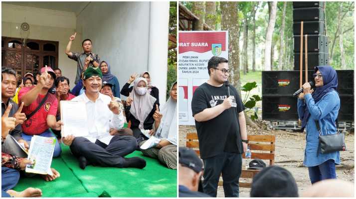 Photo of Masa Kampanye, Kedua Paslon Dekatkan Diri Ke Masyarakat Kabupaten Kediri