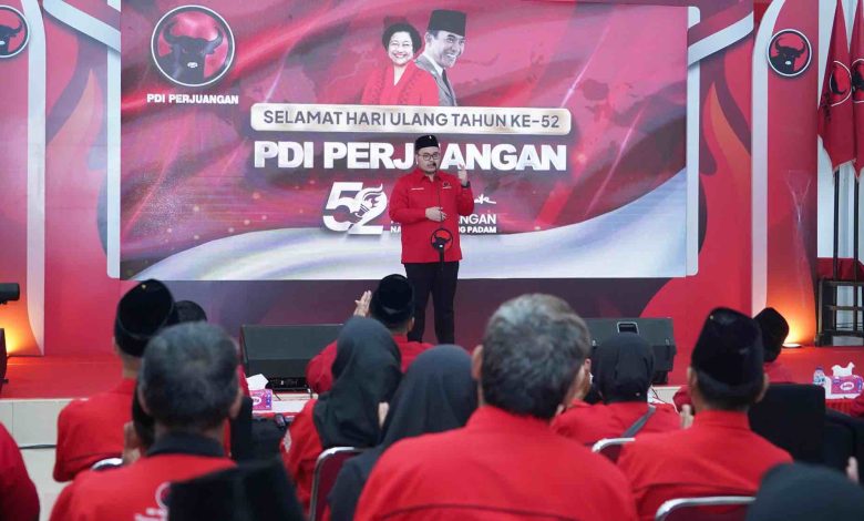Photo of HUT PDI Perjuangan ke-52, Mas Dhito Ajak Struktur Partai Solidkan Barisan