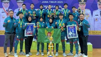 Photo of Kota Kediri Bawa Pulang Gelar Juara Umum II Cabor Taekwondo Porprov Jatim 2025