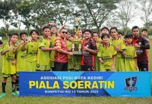 Photo of Sabet Juara Piala Soeratin U-13, Putra Utama Wali Barokah Wakili Kota Kediri ke Tingkat Provinsi