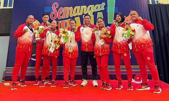 Photo of Porprov Jatim IX 2025, Cabor Sambo Kabupaten Kediri Sumbang Lima Medali
