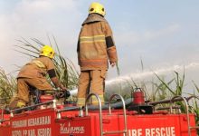 Photo of Kebakaran Lahan Tebu di Kandat, Lima Personel Damkar Kediri Berjuang Padamkan Api