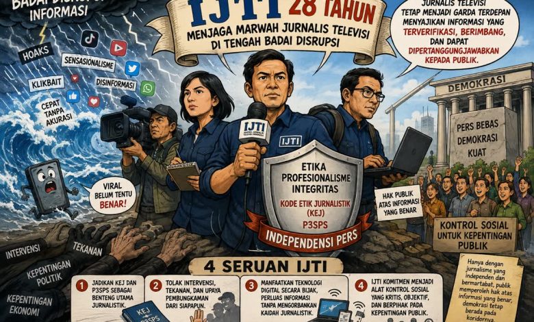 Photo of Di Usia ke-28 tahun, IJTI Berkomitmen Menjaga Marwah Jurnalisme Televisi Dan Demokrasi