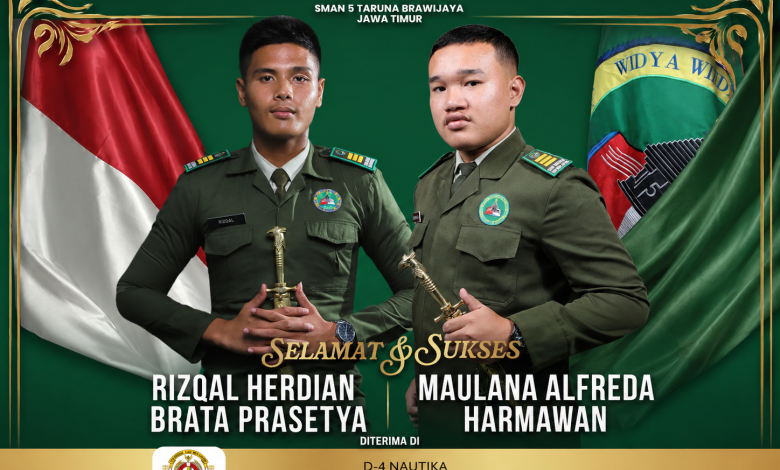 Photo of Dua Taruna SMAN 5 Taruna Brawijaya Diterima di Politeknik Ilmu Pelayaran Semarang
