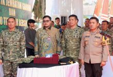 Photo of Dandim 0809/Kediri berserta Jajaran dan Forkopimda Hadiri Launching Serentak Jembatan Garuda dan Titik Air Bersih