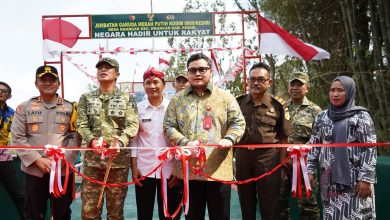 Photo of Kodim 0809/Kediri Ikuti Launching Nasional 3.365 Jembatan Garuda dan 3.000 Titik Air Bersih