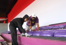 Photo of Tribun Stadion Brawijaya Kediri Mulai dipasang Kursi Single Seat