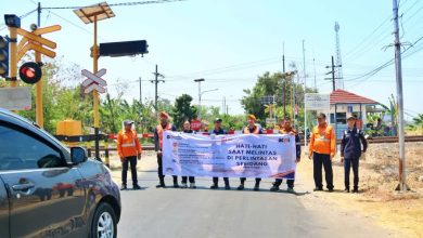 Photo of KAI Daop 7 Kembali Gaungkan Keselamatan Perjalanan KA di Tiga Titik Perlintasan Sebidang